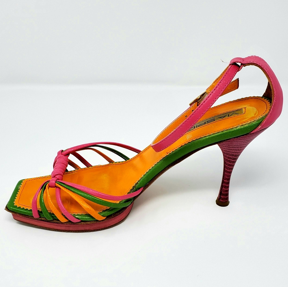 Vintage Via Spiga Vero Cuoio Colored Heels